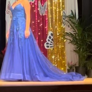 Sapphire prom dress, worn once at a pageant, size 4